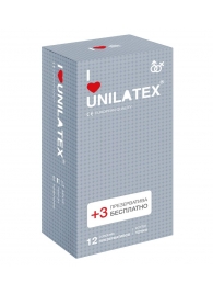 Презервативы с точками Unilatex Dotted - 12 шт. + 3 шт. в подарок - Unilatex - купить с доставкой в Вологде