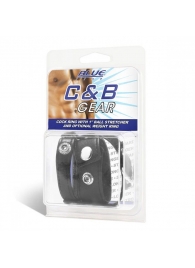 Утяжка для мошонки и пениса Cock Ring With 1  Ball Stretcher And Optional Weight Ring - BlueLine - купить с доставкой в Вологде