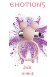 Розовое эрекционное виброколечко Emotions Minnie Light pink - Lola Games - в Вологде купить с доставкой
