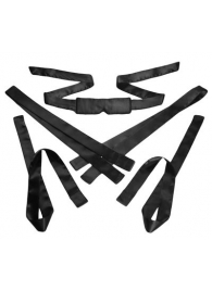 Бондажный набор из сатиновых лент Bordeaux 5 Piece Satin Bondage Set - XR Brands - купить с доставкой в Вологде