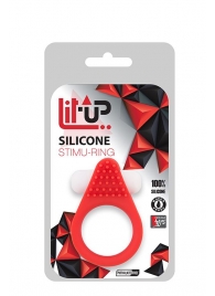 Красное эрекционное кольцо LIT-UP SILICONE STIMU RING 1 RED - Dream Toys - в Вологде купить с доставкой