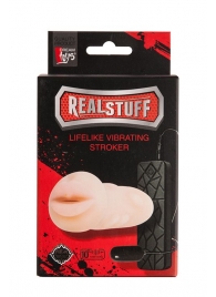 Мастурбатор-ротик с вибрацией REALSTUFF VIBRATING MASTURBATOR MOUTH - Dream Toys - в Вологде купить с доставкой