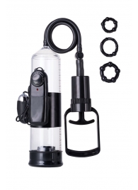 Вакуумная помпа A-toys с вибропулей и эрекционными кольцами - A-toys - в Вологде купить с доставкой