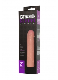 Насадка-удлинитель Extension sleeve телесного цвета - 18,5 см. - Sitabella - в Вологде купить с доставкой