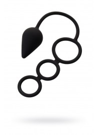 Тройное эрекционное кольцо с анальным хвостом Drop M-size - Erotist Adult Toys - в Вологде купить с доставкой