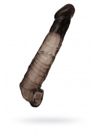 Чёрная насадка на пенис - 22,5 см. - ToyFa - в Вологде купить с доставкой