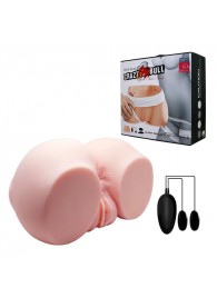 Телесный мастурбатор с двумя любовными тоннелями и вибрацией - Baile - в Вологде купить с доставкой