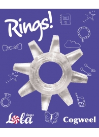 Прозрачное эрекционное кольцо Rings Cogweel - Lola Games - в Вологде купить с доставкой