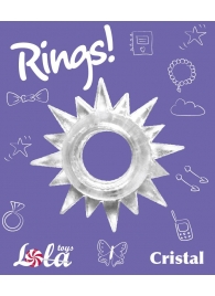 Прозрачное эрекционное кольцо Rings Cristal - Lola Games - в Вологде купить с доставкой