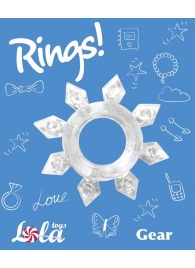 Прозрачное эрекционное кольцо Rings Gear - Lola Games - в Вологде купить с доставкой