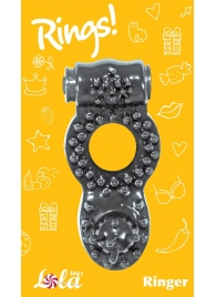 Чёрное эрекционное кольцо Rings Ringer - Lola Games - в Вологде купить с доставкой