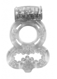Прозрачное эрекционное кольцо Rings Treadle с подхватом - Lola Games - в Вологде купить с доставкой