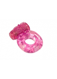 Розовое эрекционное кольцо с вибрацией Rings Axle-pin - Lola Games - в Вологде купить с доставкой