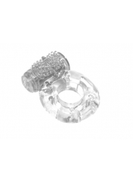 Прозрачное эрекционное кольцо с вибрацией Rings Axle-pin - Lola Games - в Вологде купить с доставкой