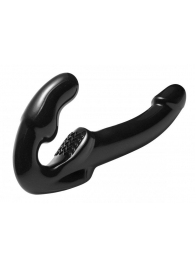 Чёрный безремневой страпон Revolver - XR Brands - купить с доставкой в Вологде