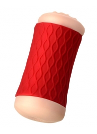 Двухсторонний мастурбатор JOS  NADIN в красном цилиндре - JOS - в Вологде купить с доставкой