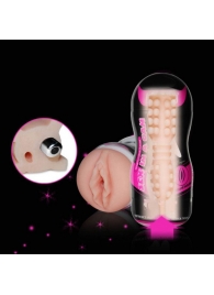 Мастурбатор-вагина Sex In A Can Vibra Vagina Tunnel - Lovetoy - в Вологде купить с доставкой