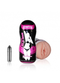 Мастурбатор-вагина Sex In A Can Vibra Vagina Tunnel - Lovetoy - в Вологде купить с доставкой