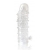 Закрытая прозрачная рельефная насадка Crystal sleeve - 13 см. - Erowoman-Eroman - в Вологде купить с доставкой