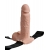 Телесный перезаряжаемый вибрострапон 7  Hollow Rechargeable Strap-on with Balls - 20,3 см. - Pipedream - купить с доставкой в Вологде