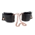 Черные мягкие наручники Entice French Cuffs с цепью - California Exotic Novelties - купить с доставкой в Вологде