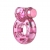 Розовое эрекционное виброкольцо Pink Bear - Baile - в Вологде купить с доставкой