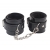 Черные оковы на ноги Obey Me Leather Ankle Cuffs - Chisa - купить с доставкой в Вологде