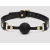 Черный кляп-шар Bound to You Faux Leather Ball Gag - Fifty Shades of Grey - купить с доставкой в Вологде
