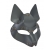 Серая маска Wolf с клепками - Sitabella - купить с доставкой в Вологде
