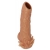 Телесная насадка с усиками и открытой головкой Nude Sleeve L - 14 см. - KOKOS - в Вологде купить с доставкой