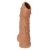 Телесная насадка с пупырышками и открытой головкой Nude Sleeve S - 10 см. - KOKOS - в Вологде купить с доставкой