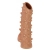 Телесная насадка с шипами и открытой головкой Nude Sleeve S - 10 см. - KOKOS - в Вологде купить с доставкой