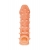 Телесная закрытая насадка с пупырышками Cock Sleeve Size M - 15,6 см. - KOKOS - в Вологде купить с доставкой
