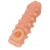 Телесная закрытая насадка с шариками Cock Sleeve Size S - 13,8 см. - KOKOS - в Вологде купить с доставкой