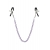 Зажимы для сосков с фиолетовой цепочкой Sweet Caress Nipple Chain - Sweet Caress - купить с доставкой в Вологде