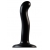 Черный фаллоимитатор-насадка Strap-On-Me P G spot Dildo size S - 16,4 см. - Strap-on-me - купить с доставкой в Вологде