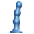 Голубая насадка Strap-On-Me Dildo Plug Balls size S - Strap-on-me - купить с доставкой в Вологде