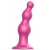 Розовая насадка Strap-On-Me Dildo Plug Beads size L - Strap-on-me - купить с доставкой в Вологде