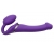 Фиолетовый безремневой вибрострапон Silicone Bendable Strap-On - size M - Strap-on-me - купить с доставкой в Вологде