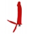 Красная насадка на пенис для двойного проникновения - 19 см. - ToyFa - купить с доставкой в Вологде