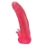 Розовая насадка для страпона с клиторальными лепестками - 18,5 см. - LOVETOY (А-Полимер) - купить с доставкой в Вологде
