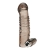 Дымчатая насадка на пенис с вибрацией  Vibrating Penis Enhancing Sleeve Extension - 13,3 см. - BlueLine - в Вологде купить с доставкой