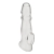 Прозрачная насадка для пениса Girthy Penis Enhancing Sleeve Extension - 17,1 см. - BlueLine - в Вологде купить с доставкой