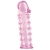 Розовая насадка на пенис с шипами - 12,5 см. - A-toys - в Вологде купить с доставкой