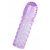Фиолетовая рельефная насадка на пенис - 13,5 см. - A-toys - в Вологде купить с доставкой