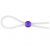 Прозрачное лассо с фиолетовой бусиной SILICONE COCK RING WITH BEAD LAVENDER - NMC - в Вологде купить с доставкой