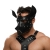 Черная кожаная маска «Собака» - Crazy Handmade - купить с доставкой в Вологде