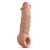 Телесная насадка-удлинитель Intrepid 9.25 Inch Realistic Penis Extender Sleeve - 23,5 см. - Blush Novelties - в Вологде купить с доставкой