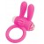 Розовое эрекционное виброкольцо A-toys с ушками - A-toys - в Вологде купить с доставкой