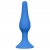 Синяя малая анальная пробка Slim Anal Plug Small - 10,5 см. - Lola Games